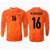 Maglia Calcio Francia Mike Maignan #16 Portiere Seconda Divisa Europei 2024 Manica Lunga